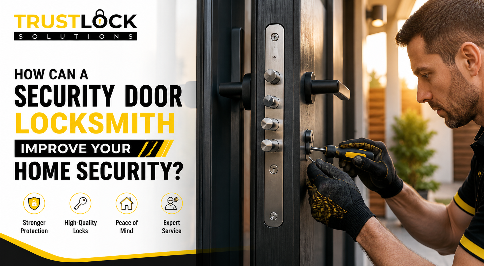 How Can a Security Door Locksmith Improve Your Home Security